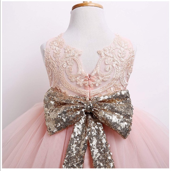 Toddler floral sleeveless princess dress gown - Picture 6 of 8